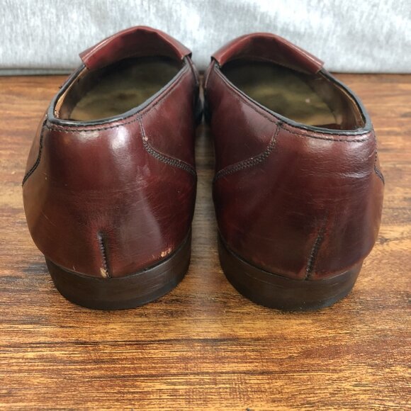 BOSTONIAN Men's Size 11 M Leather Loafer Oxblood Burgundy Made in USA Shoes - Picture 3 of 11